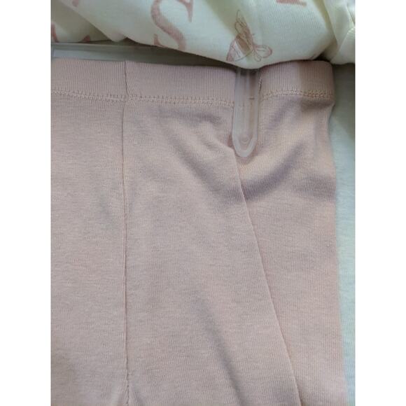 Burt’s Bees Baby Girl Set 3 Pc Jumpsuit Hooded Jacket Pants 6 9 Months Organic - Picture 6 of 6